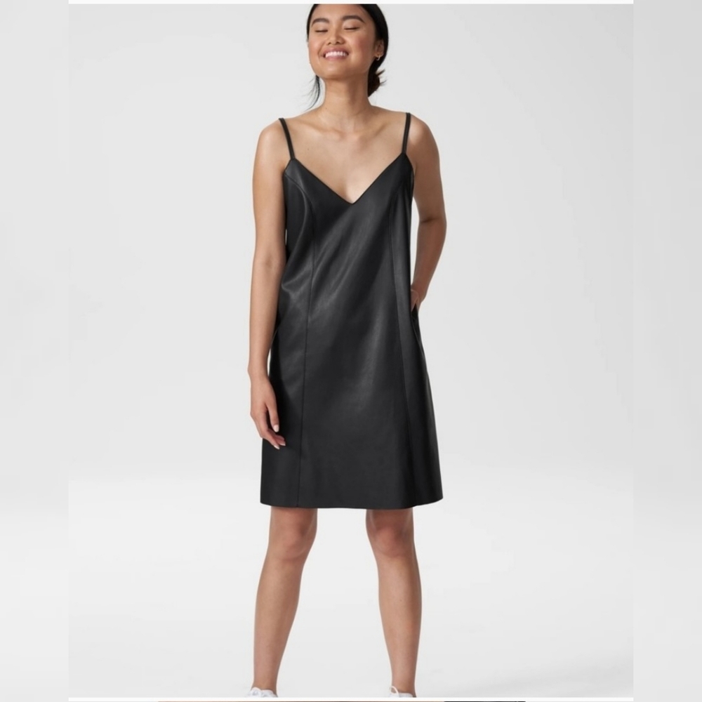 Universal Standard Faux Leather Slip Dress M (18-20)